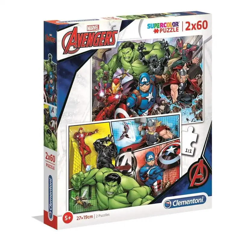 Bästa pris 2x60 Puzzles Kids Avenger