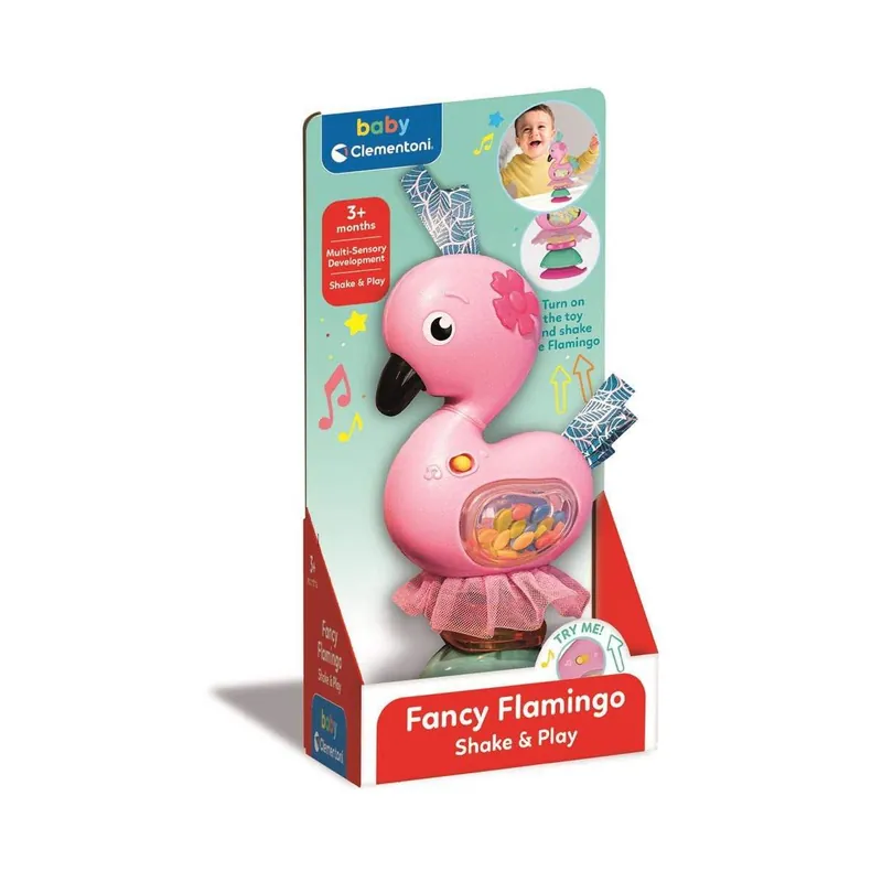 Kundfavorit Electronic Rattle Fancy Flamingo
