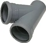 Nedsatt pris Nordic, Grenrör, grå, 110x45°, PP