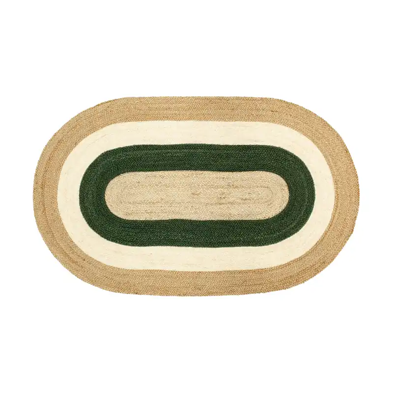 Elin striped oval jutematta 92x150 cm från Dixie Billig