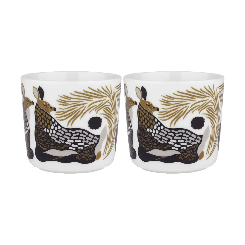 Peura kaffekopp utan öra 20 cl 2-pack från Marimekko Nedsatt pris