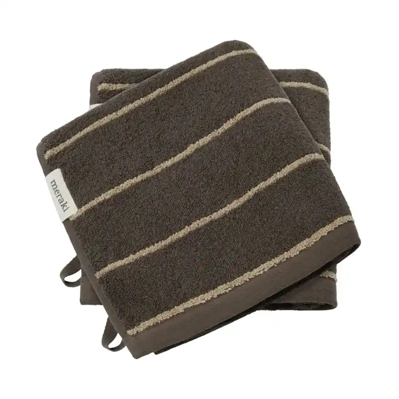 Fri frakt Stripe handduk 50x100 cm 2-pack från Meraki