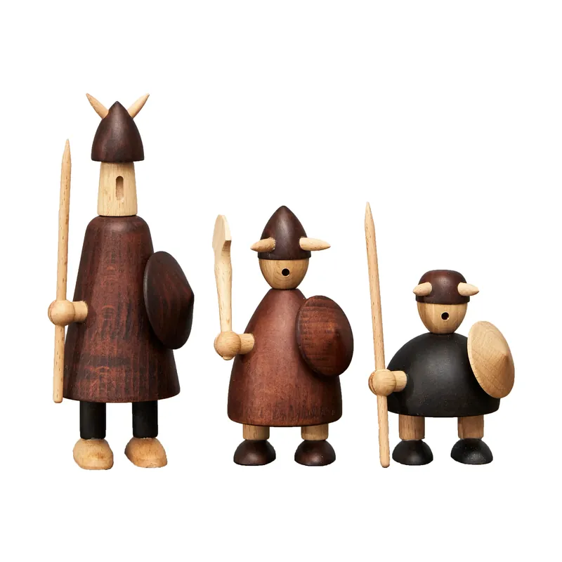 The vikings of Denmark träfigur 3 delar från Andersen Furniture Köp online