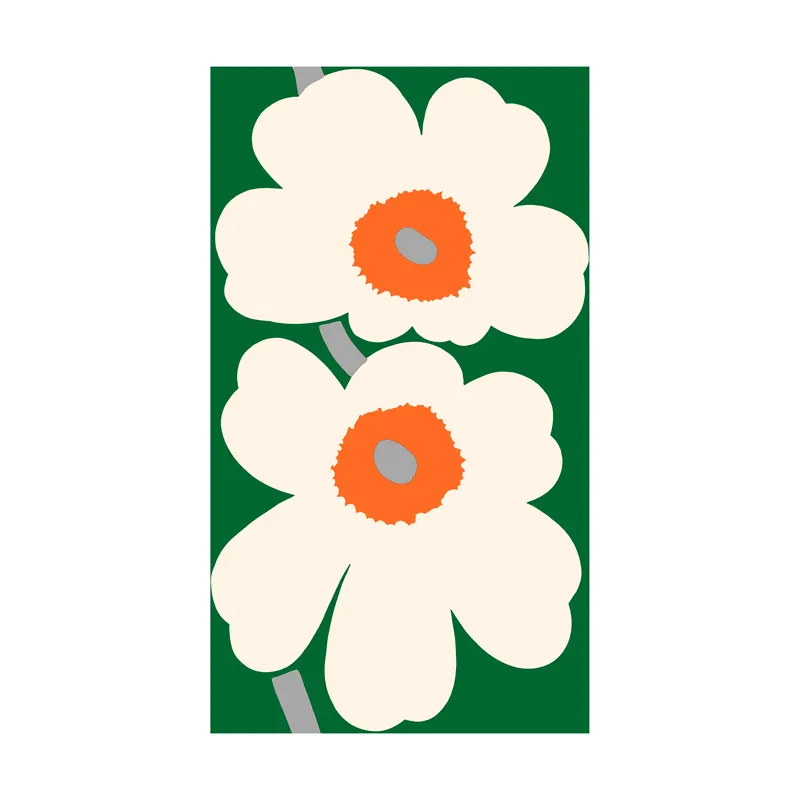 Unikko 60-årsjubileum tyg bomullssatin från Marimekko Billig