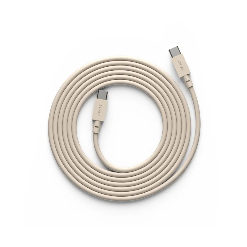 Cable 1 USB-C till USB-C laddningskabel 2 m från Avolt Snabb leverans
