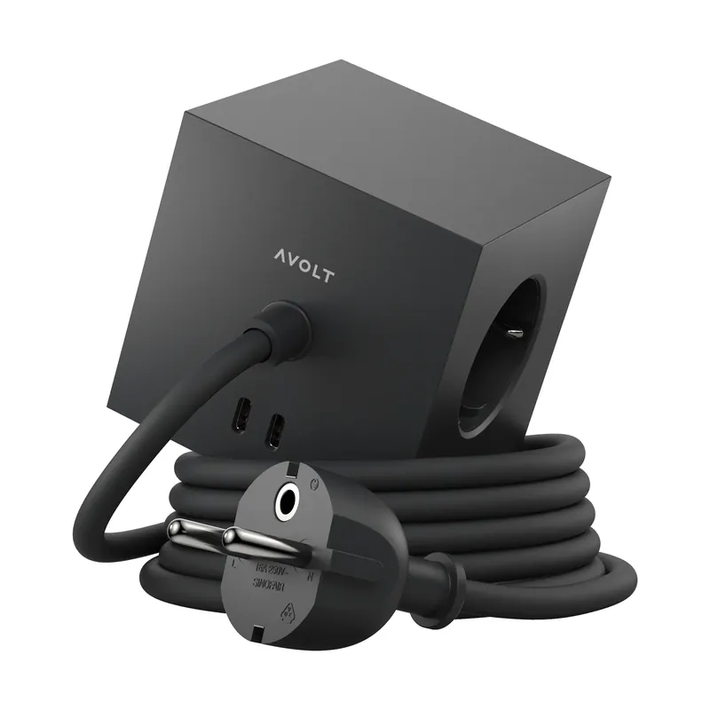 Lägg i varukorgen Square 1 grenuttag USB-C 30W 1,8 m från Avolt