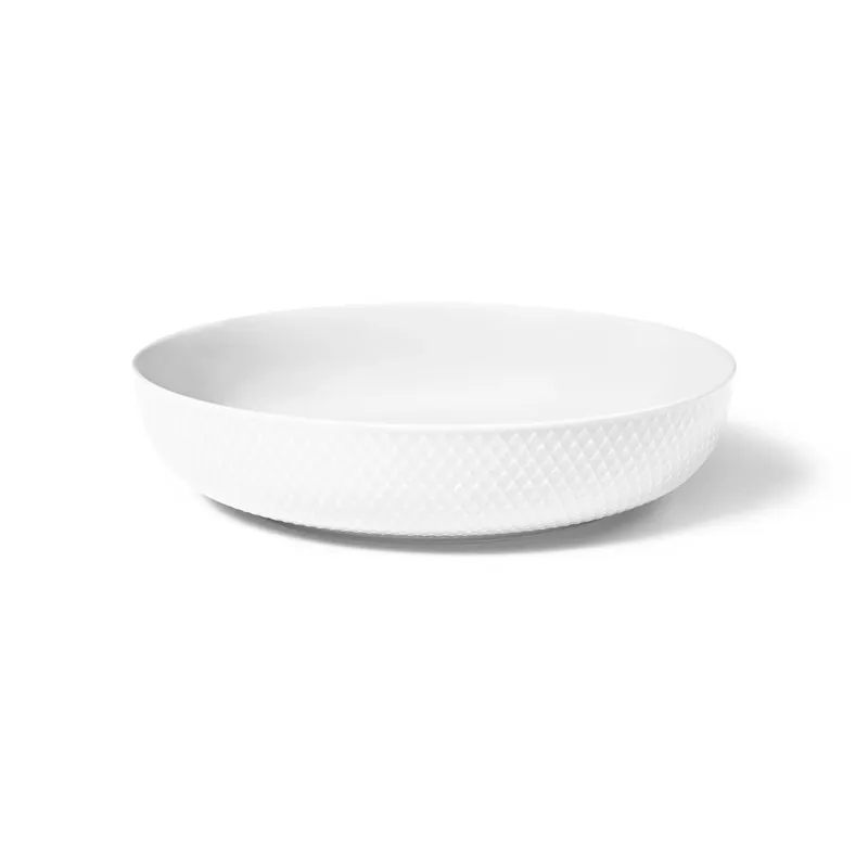Sänkt pris Rhombe Serveringsskål Ø28 cm från Lyngby Porcelæn