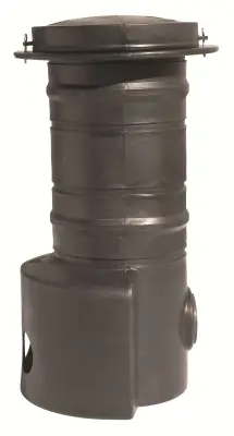 Fördelningsbrunn, med 2 st förborrade utlopp, 400mm, in- och utlopp 110mm, PE Sista chansen