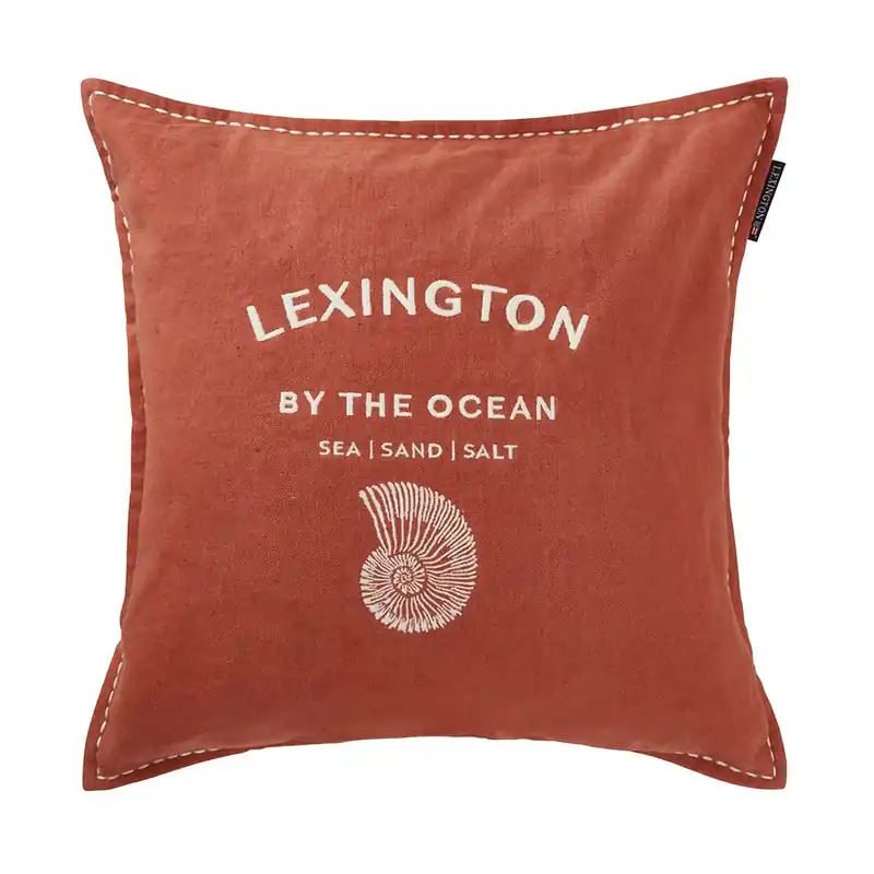 Logo Embroidered by the ocean kuddfodral 50x50 cm från Lexington Billigare