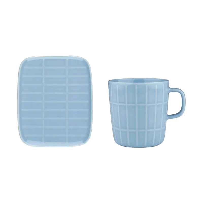 Billig Tiiliskivi mugg 40 cl + tallrik 12x15 cm från Marimekko