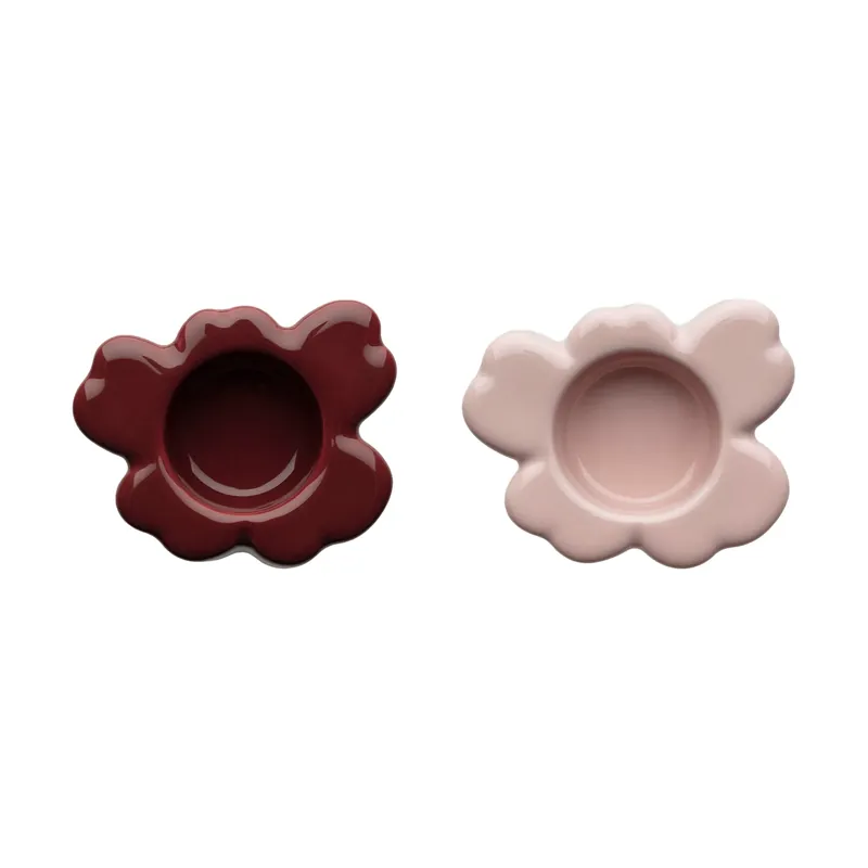 Billig Unikko ljuslykta 3x10 cm 2 delar från Marimekko