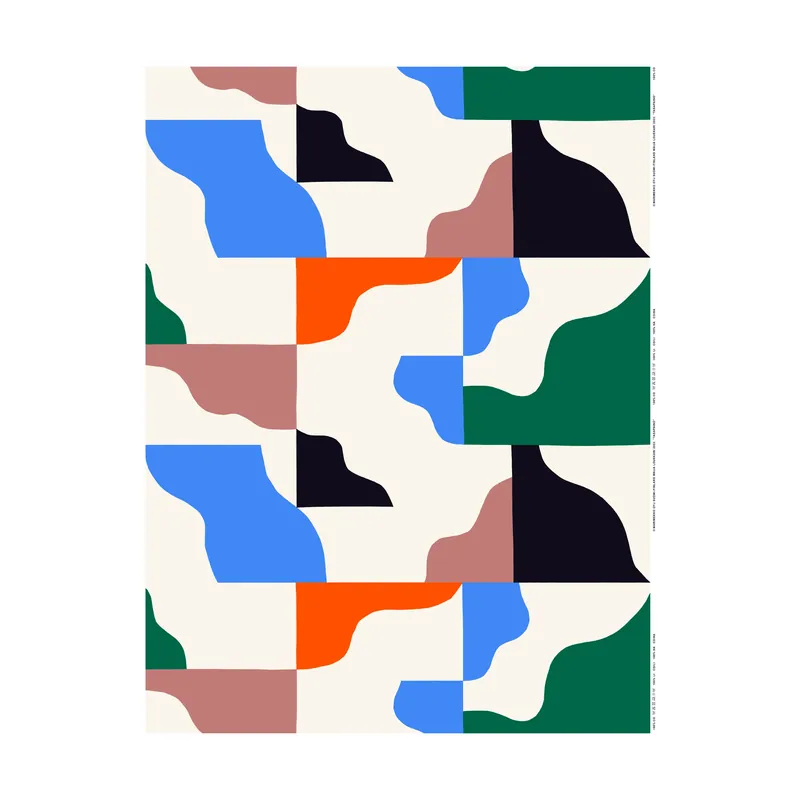 Endast idag Tasapaino bomullstyg från Marimekko