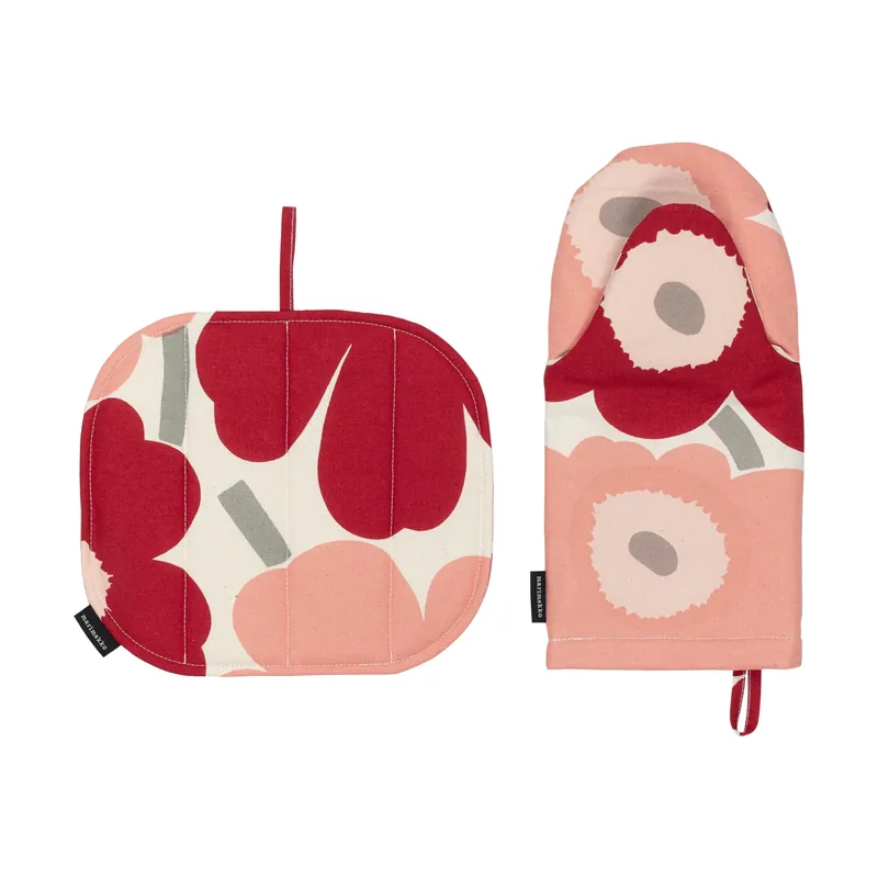 Pieni Unikko grytavante + grytlapp 2 delar från Marimekko Säker betalning