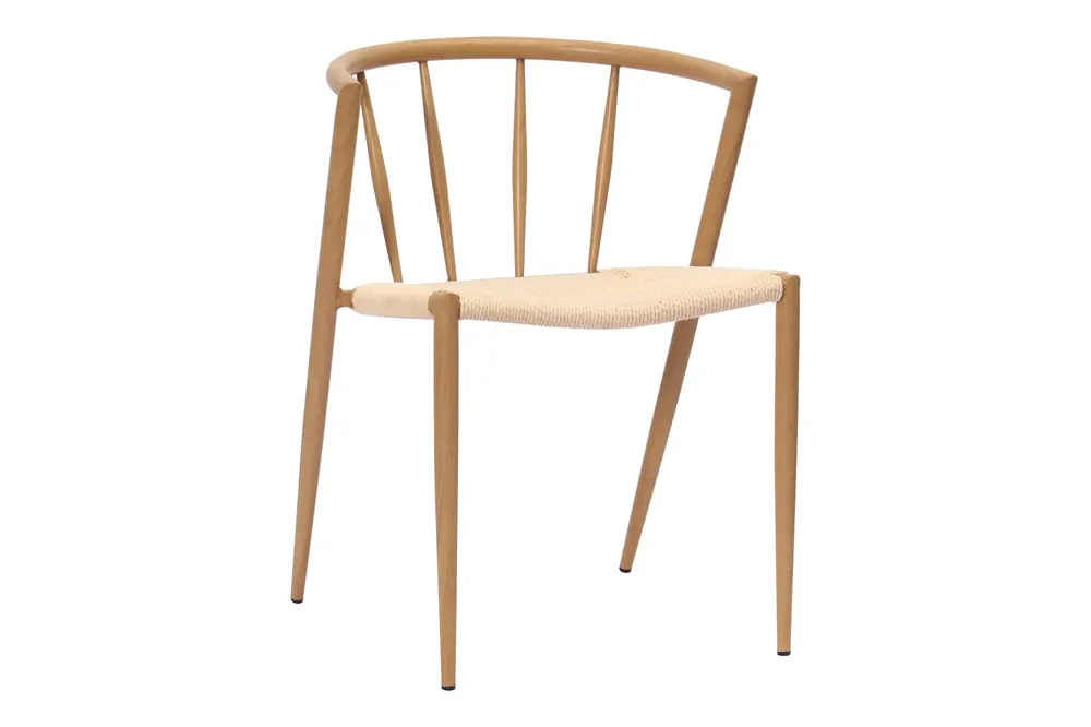 Fynd Basic Home Winston Matstol Beige / Metallben Ek - Möbler