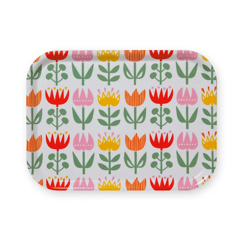 Tulip liten bricka 20x27 cm från Klippan Yllefabrik Fynd