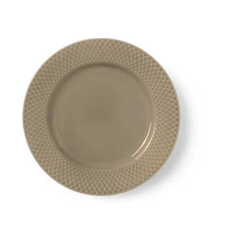 Köp online Rhombe Earth lunchtallrik Ø23 cm från Lyngby Porcelæn