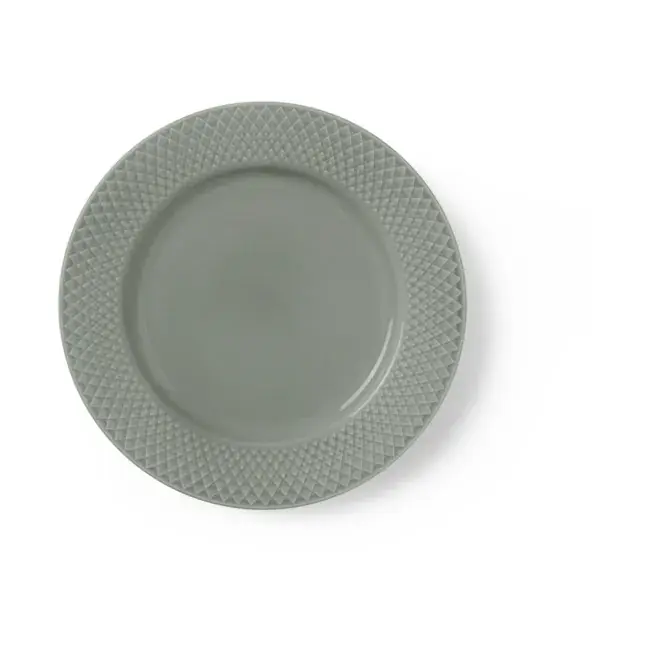 Rhombe Earth lunchtallrik Ø21 cm från Lyngby Porcelæn Populär