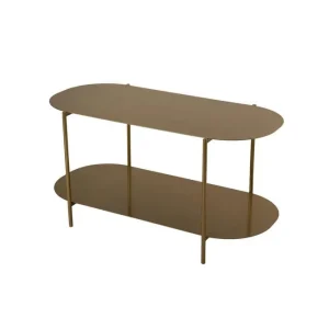 Ulvo Soffbord 100 cm Guld - Möbler Erbjudandepris