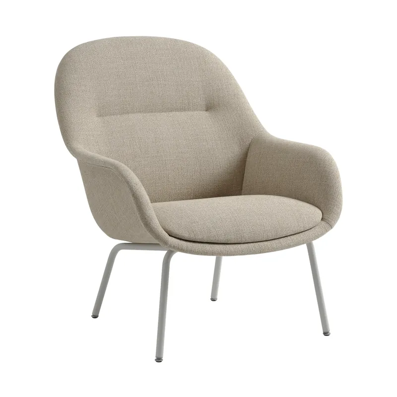 Begränsat antal Fiber Lounge fåtölj med stålben från Muuto