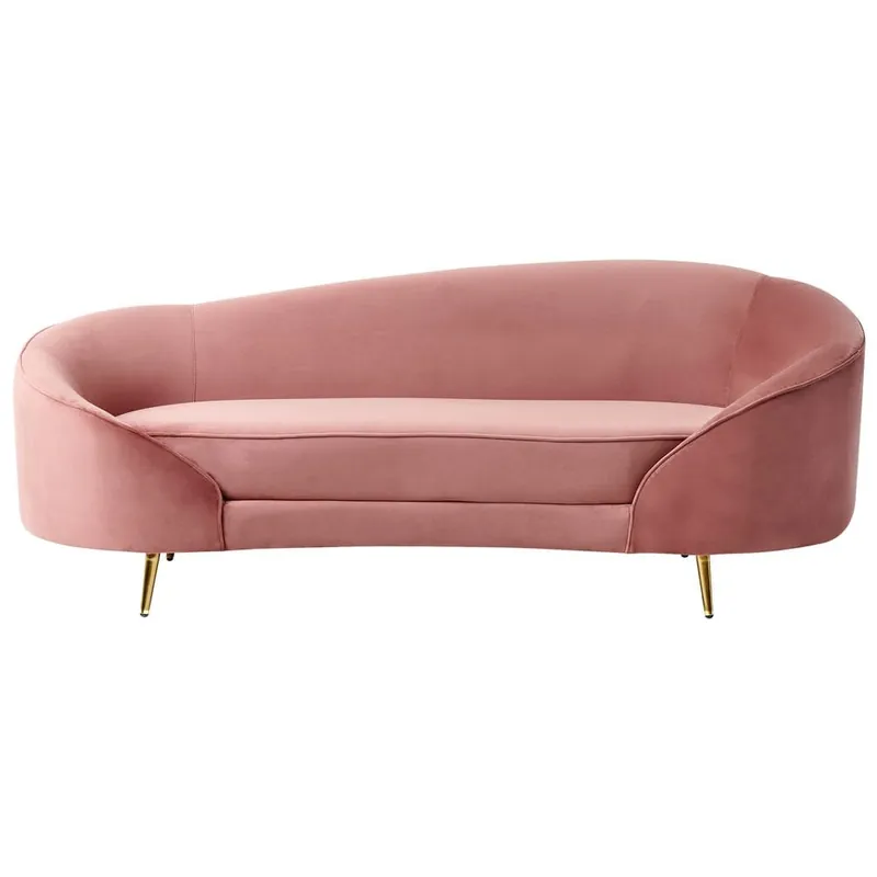 3-sits soffa Savar Rosa, guld - Möbler I lager