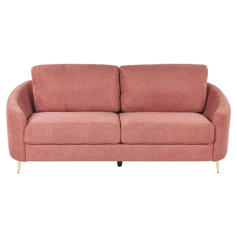 3-sits soffa Trosa Rosa, guld - Möbler Kampanjpris