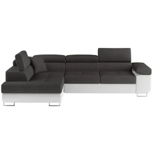 Sektionssoffa Eltap Anton 272x203x85 cm Sawana 05, Soft 17, Grå, Vit, Vänster - Möbler Bästa pris