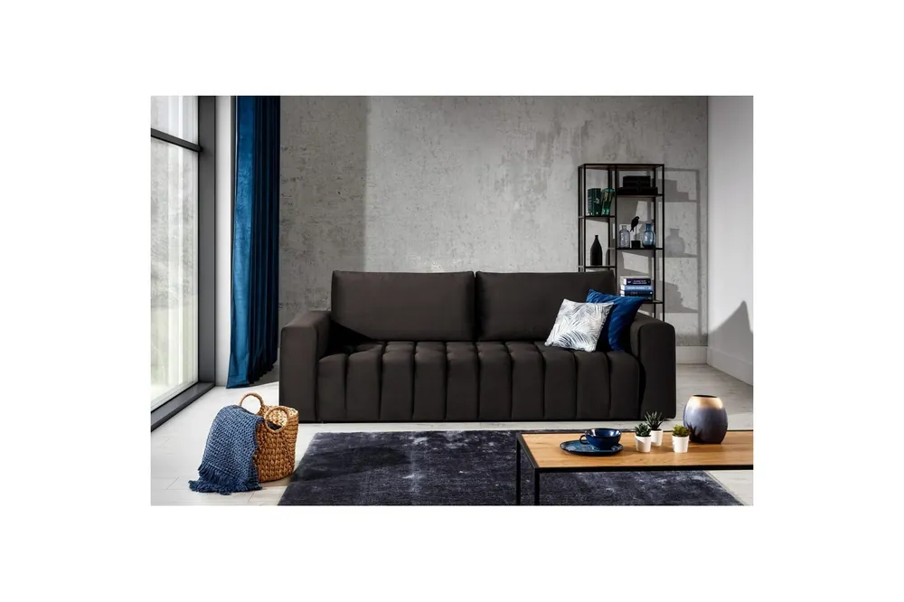 Soffa Eltap Lazaro 247x97x92 cm Monolith 29, Mörk Brun - Möbler Kampanjpris