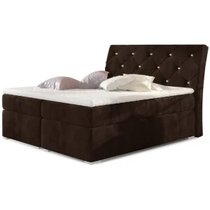 Box Spring Eltap Balvin 160x200 cm, Kronos 06, Brun - Möbler Nedsatt pris