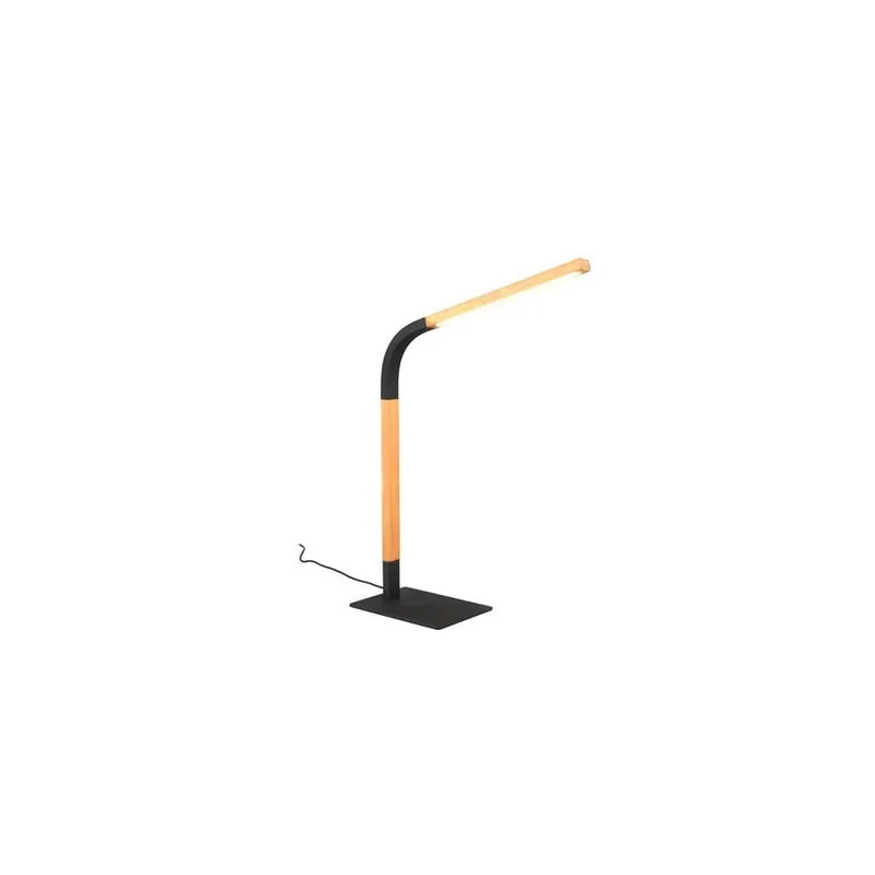 Trio Lighting Bordslampa Norris Mattsvart/trä - Belysning & el I lager