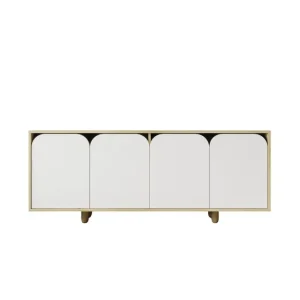 Bohem Konsollbord 180x180 cm Brun/Vit - Möbler Expressleverans