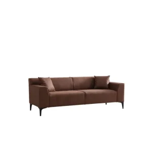 Begränsad tid Malpani Soffa 3-sits Cognac - Möbler