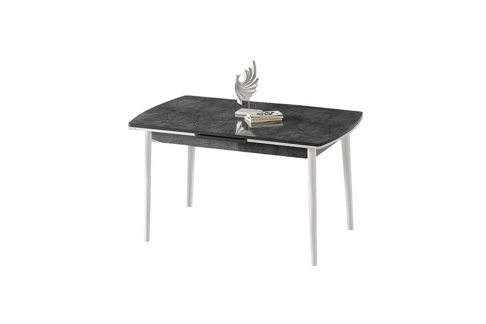 Valric Matbord 132 cm Rektangulär Antracit/Vit - Möbler Fynd