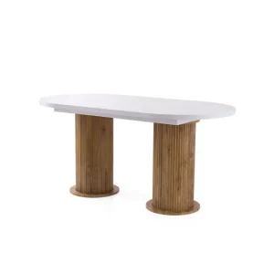 Beställ nu Samtens Matbord 180 cm Oval Vit - Möbler