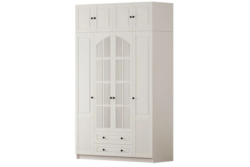 Billigare Talren Garderob 140x240 cm Matt Vit - Förvaring