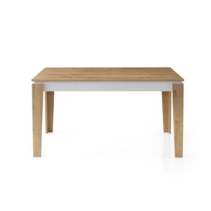 Azoula Matbord 140 cm Rektangulär Ek/Vit - Möbler Kampanjpris