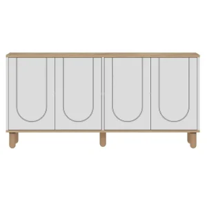Salven Konsollbord 150 cm Ek/Vit - Möbler Endast idag