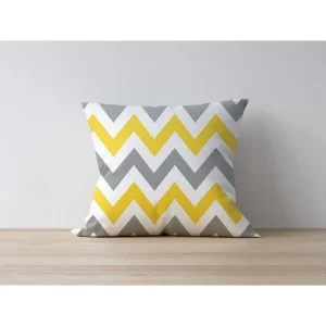 Zerra Prydnadskudde 43x43 cm Gul/Grå - Textil & mattor Nyhet