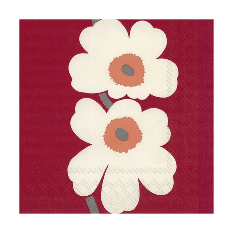 Billigare Unikko 60-årsjubileum servett 33x33 cm 20-pack från Marimekko