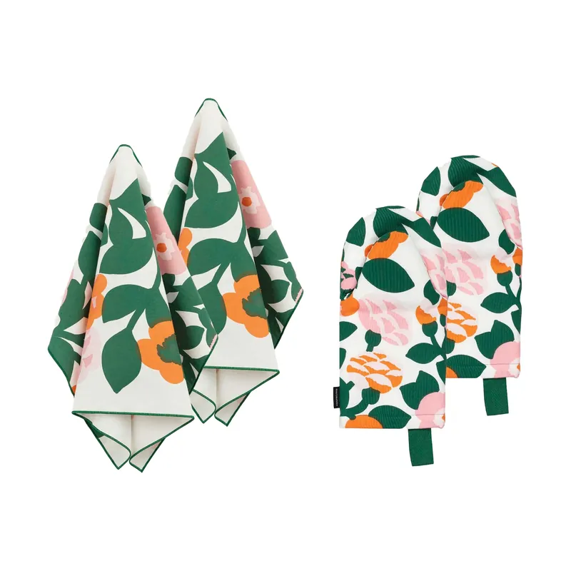 Billigare Pieni green green textilset 4 delar från Marimekko
