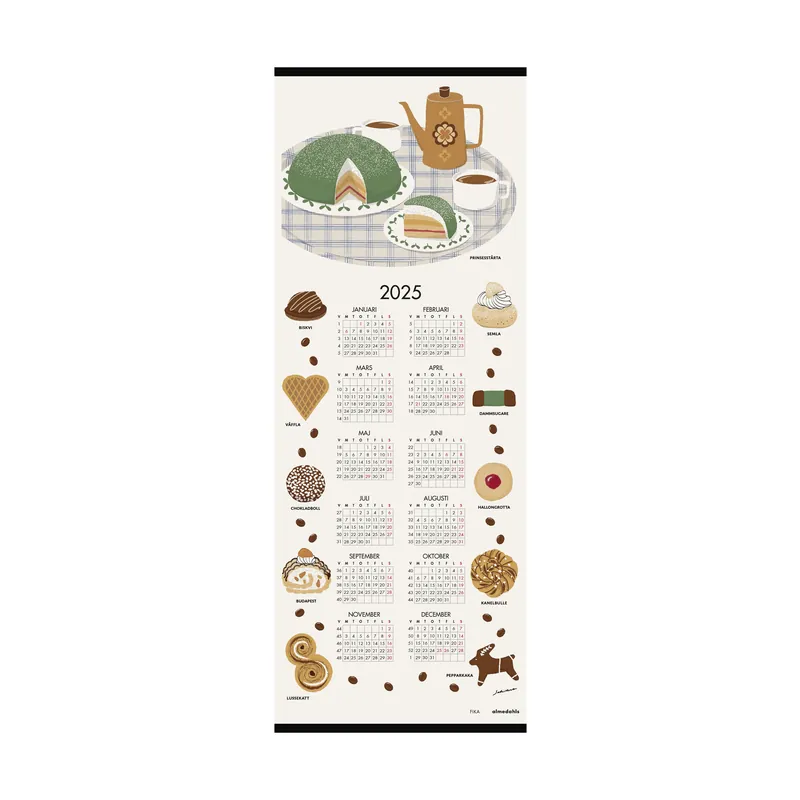 Fri frakt Fika kalender 2025 från Almedahls