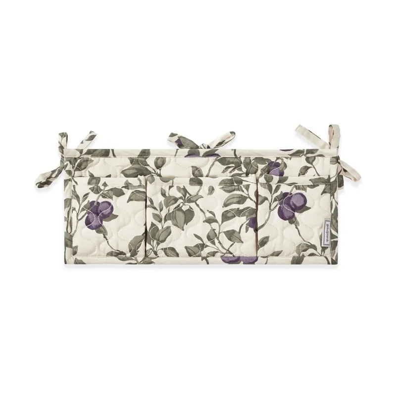 Expressleverans Plum satin quiltad sängficka från Garbo&Friends