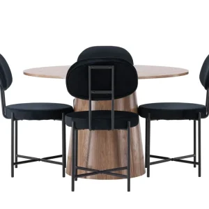 Extra rabatt Venture Home Lanzo Matgrupp 120 cm Rund med 4 Stella Stolar Natur - Möbler