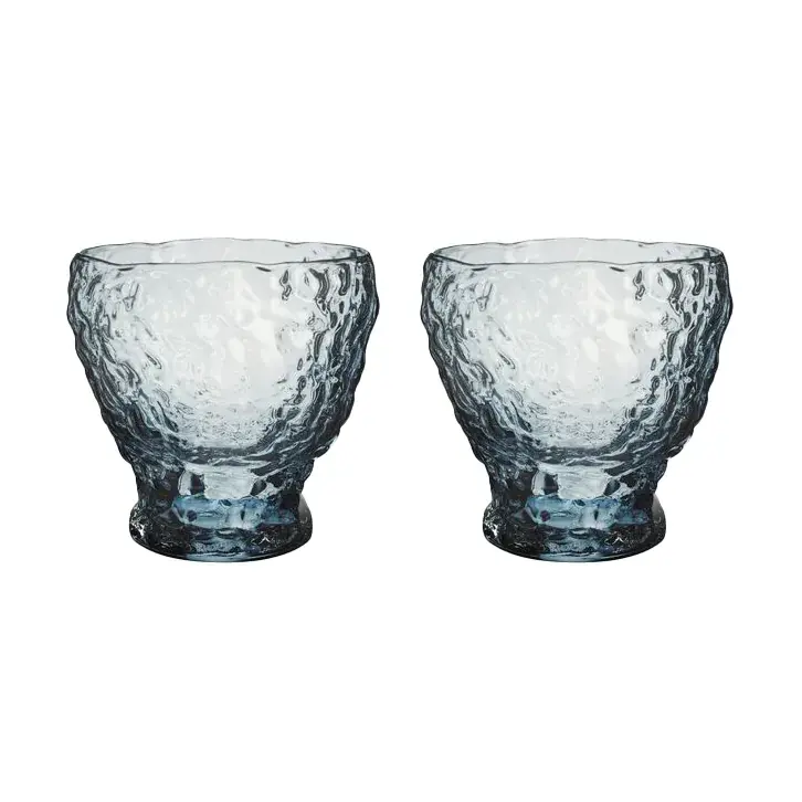 Moss tumbler glas cirkulär 33 cl 2-pack från Kosta Boda Fynd