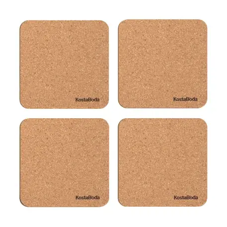 Kundfavorit Viva glasunderlägg 9,6x9,6 cm 4-pack från Kosta Boda