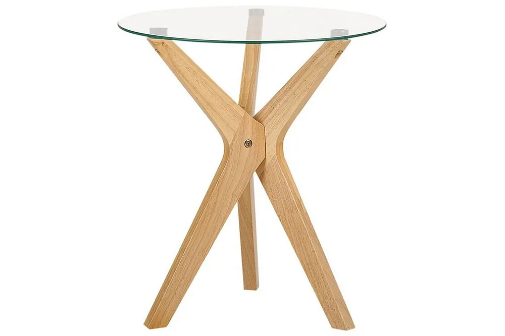 Brion Sidobord 45 cm Transparent/Ljust trä - Möbler Reapris