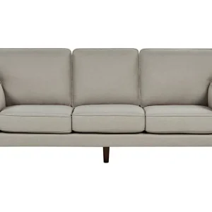 Bertha Soffa 3-sits Beige/Mörkt trä - Möbler Premium
