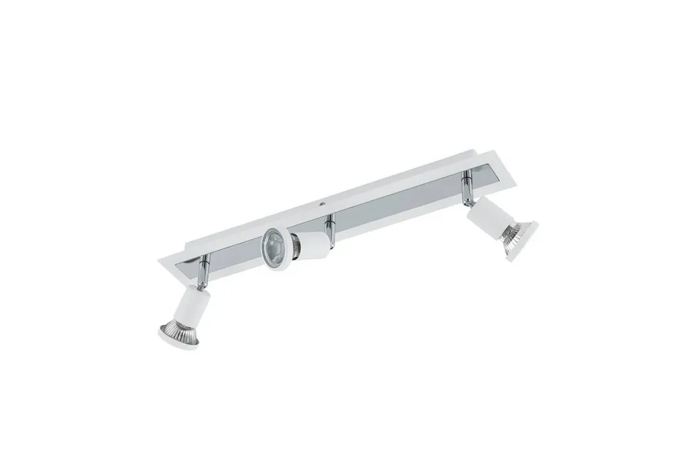 Nyhet Eglo Spotlight Eglo Sarria med 3 Lampor Vit, Krom Vit/Krom - Belysning & el