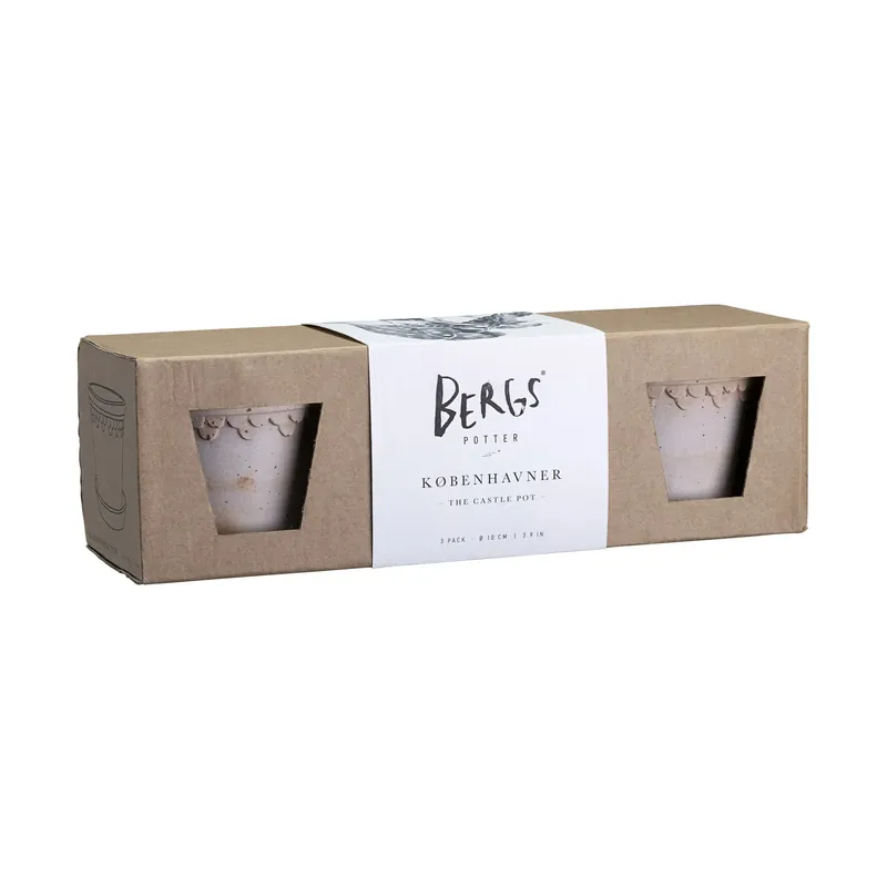 Köpenhamn kruka Ø10 cm 3-pack från Bergs Potter Erbjudandepris