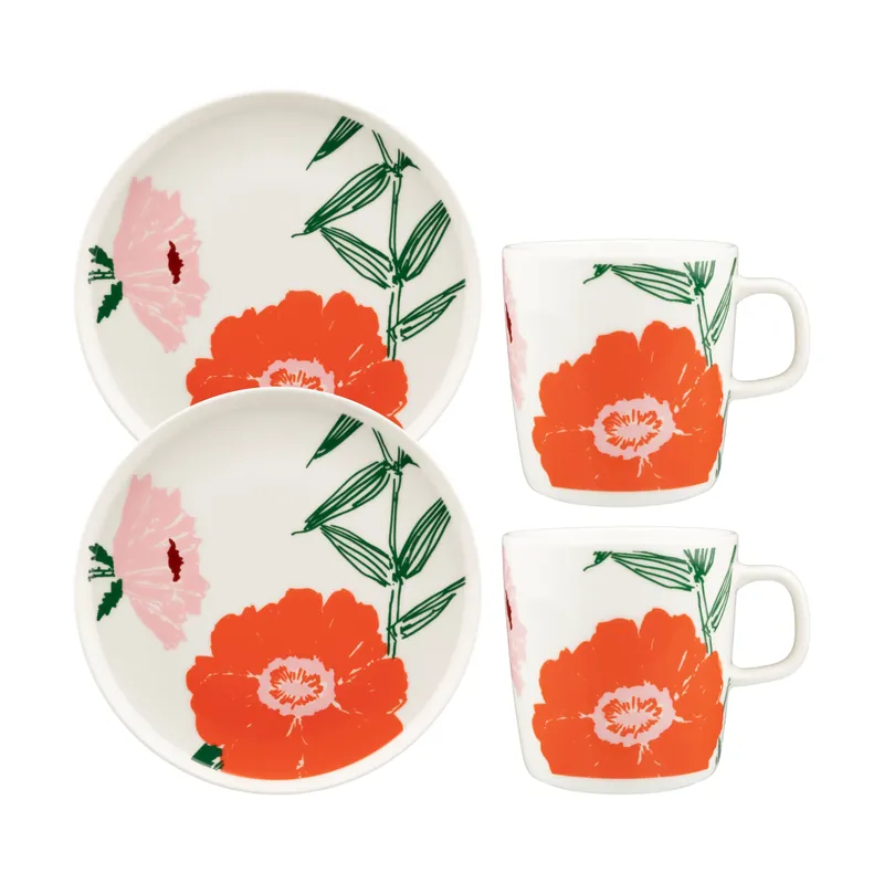Puutarhakutsut frukostset 4 delar från Marimekko Begränsat antal