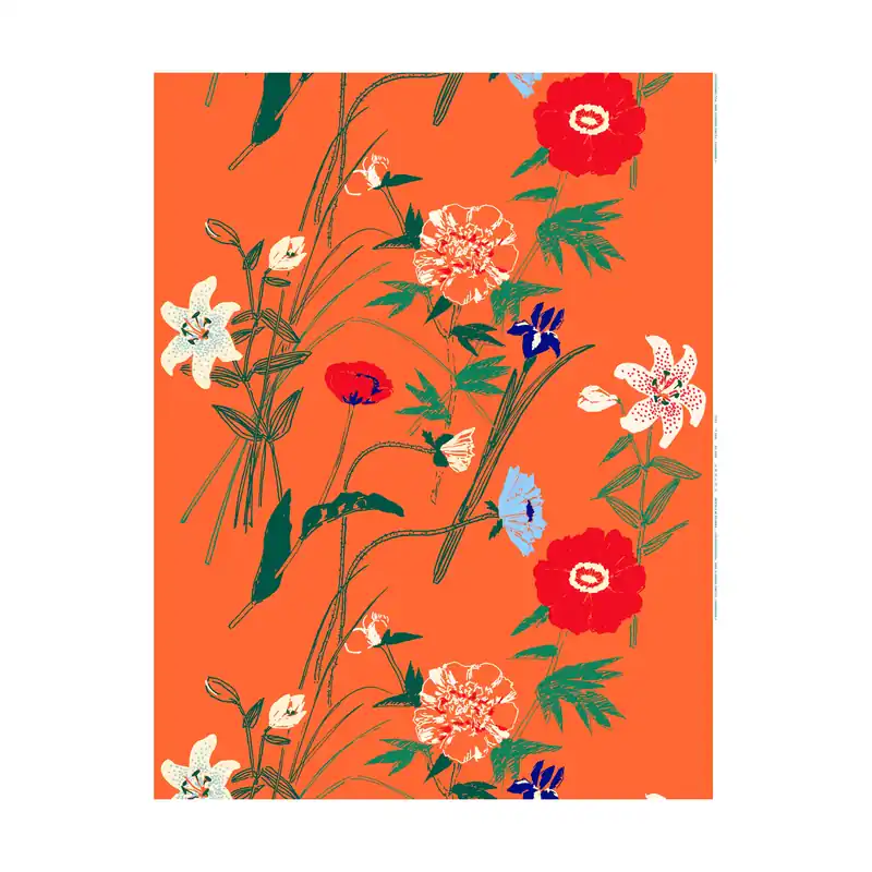 Utförsäljning Puutarhakutsut bomullstyg från Marimekko